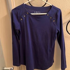 Blue long sleeve sweater